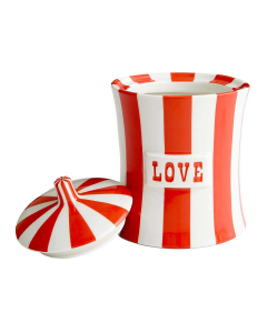 Jonathan Adler Vice Canister - Love Red