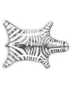 Jonathan Adler Zebra Stacking Dish - Silver 