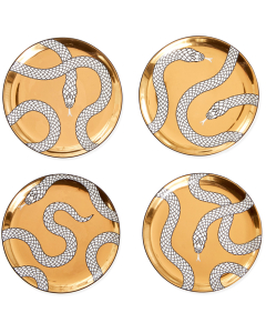 Jonathan Adler Eden Coasters - Gold/Black/White 