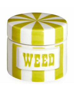 Jonathan Adler Vice Canister - Weed - Lime