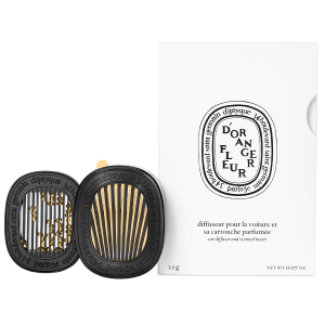 diptyque Perfumed Car Diffuser with Fleur D'Oranger Insert