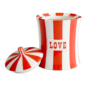 Jonathan Adler Vice Canister - Love Red