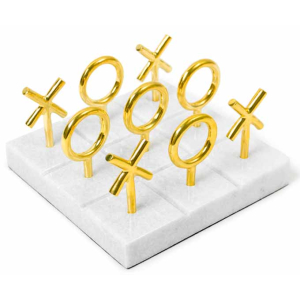 Jonathan Adler Brass Tic-Tac-Toe Set 