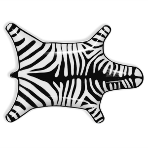 Jonathan Adler Zebra Stacking Dish - Black & White