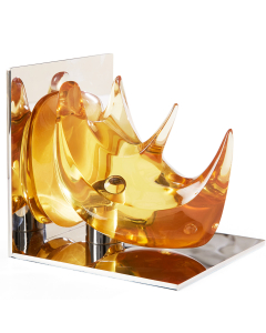 Jonathan Adler Acrylic Rhino Bookends