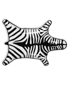 Jonathan Adler Zebra Stacking Dish - Black & White 