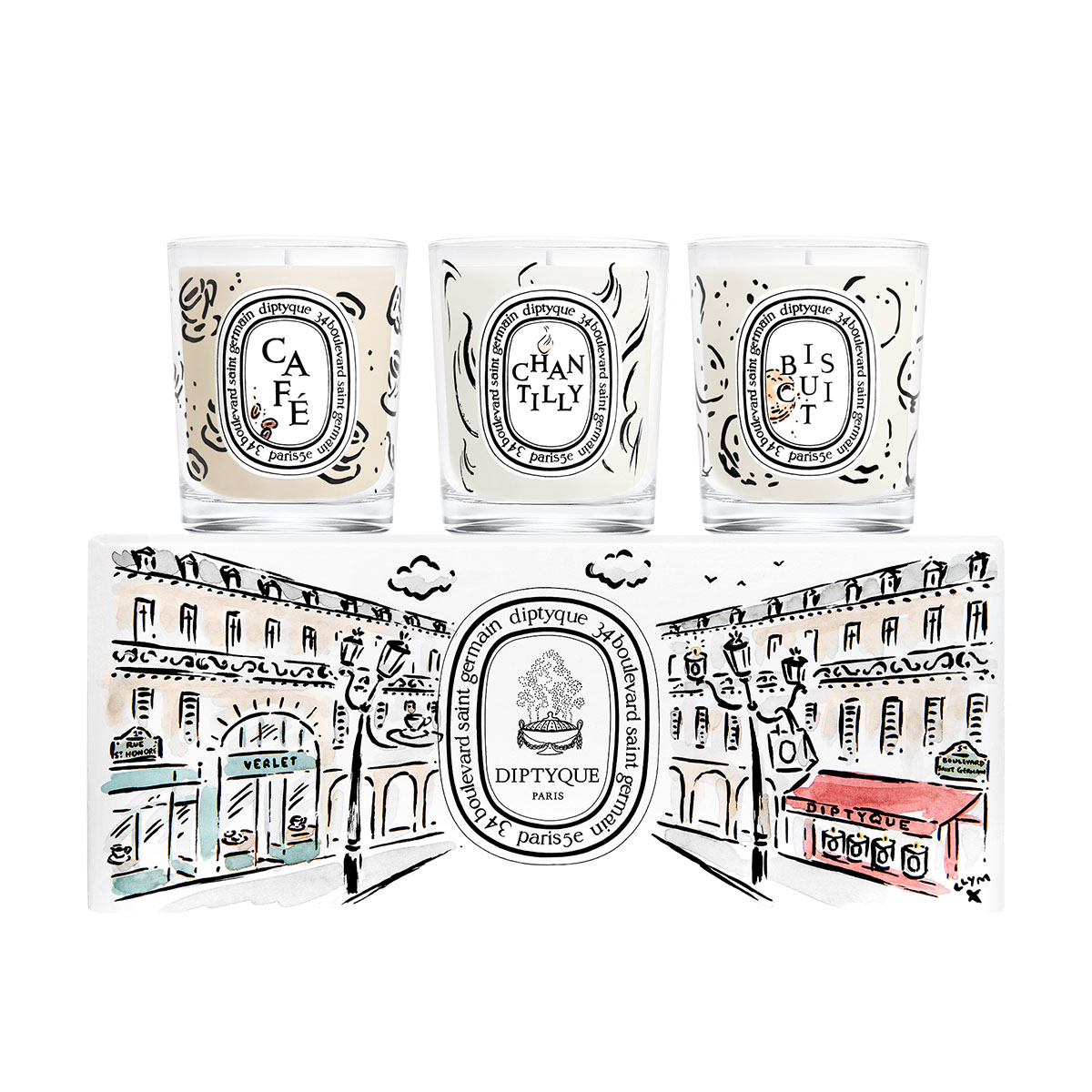 diptyque White Candle Boost 3x70g
