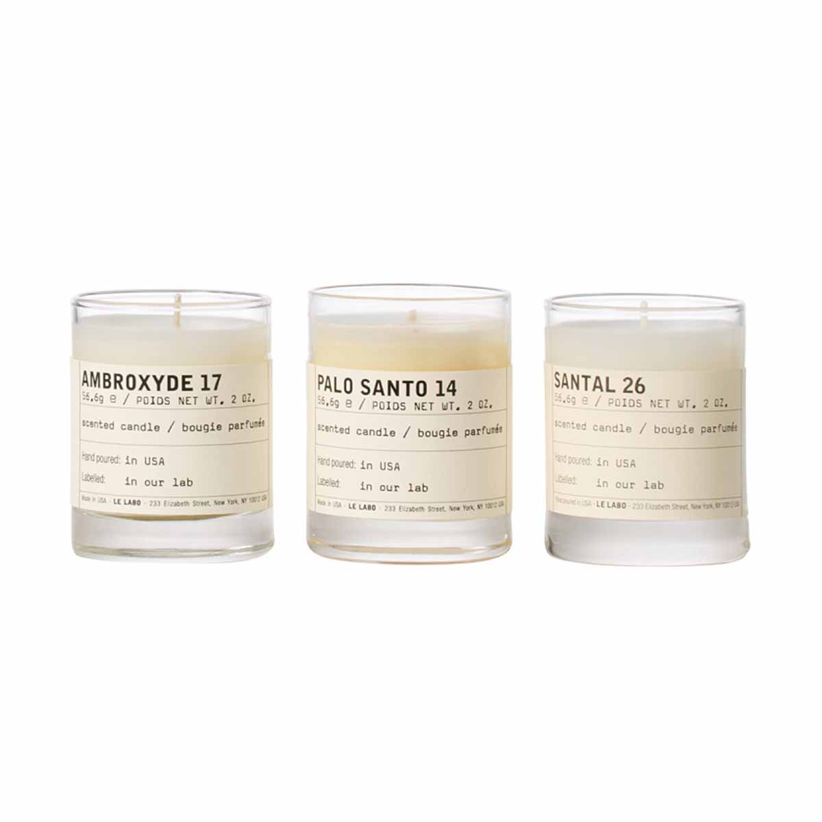 アロマグッズ LE LABO:THE CANDLE DISCOVERY SET 3H Le Labo Holiday Candle Discovery Set