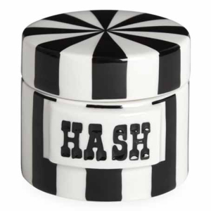 Jonathan Adler Vice Canister - Hash - Black and White